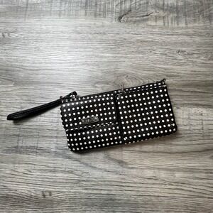 Relic Crossbody Bag Womens Small Black White Polka Dot Wristlet RLS5591 Retro
